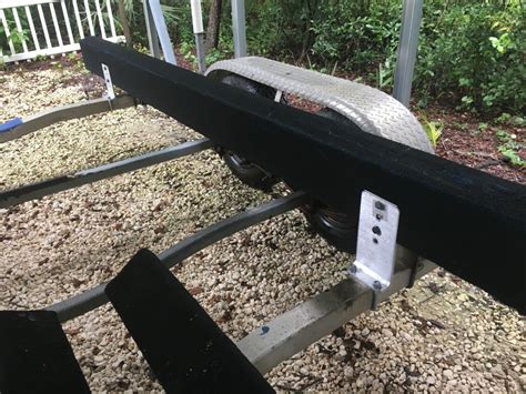 boat trailer vertical bunk brackets